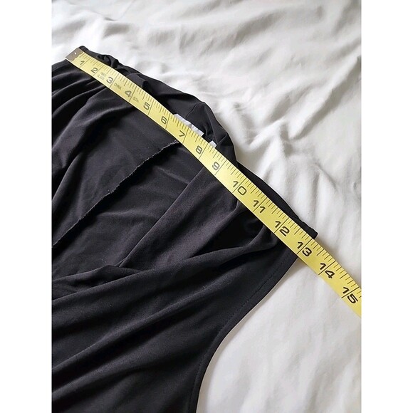 NY & Company Romper Women’s Medium Stretchy Black Sleeveless Lightweight Pockets - Picture 9 of 11